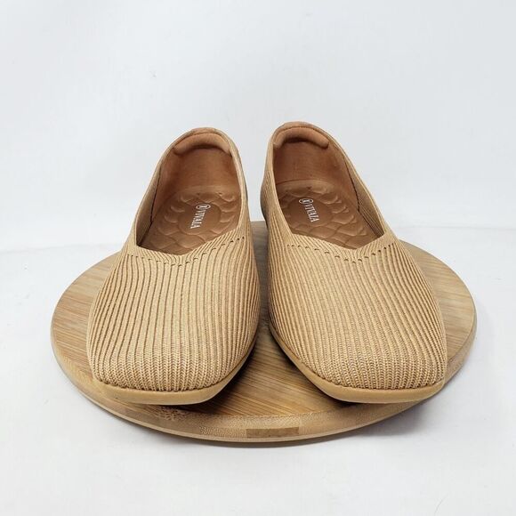 Vivaia Margot 2.0‎ Shoes Womens 40 V-Cut Square Toe Slip On Ballet Flat - Picture 3 of 13